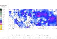 Montana deviations from normal to date