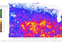 N. Central US deviations from normal to date