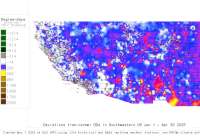 SW US deviations from normal to date