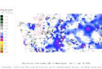 Washington deviations from normal to date