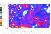 Wyoming deviations from normal to date