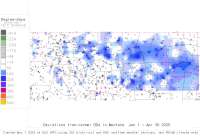 Montana deviations from normal to date