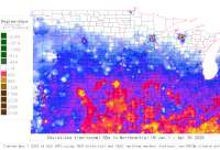 N. Central US deviations from normal to date