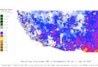 SW US deviations from normal to date