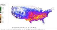 SW US deviations from normal to date