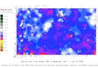 Wyoming deviations from normal to date