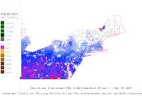 W US deviations from normal to date