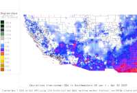 SW US deviations from normal to date