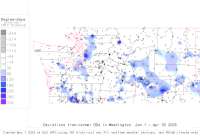 Washington deviations from normal to date