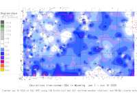 Wyoming deviations from normal to date