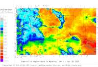 Wyoming USA base 32 degree-days to date