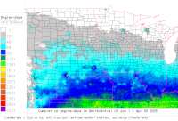 North Central base 41 degree-days to date