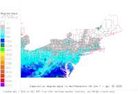 Northeastern base 41 degree-days to date