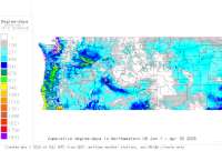 Northwestern base 41 degree-days to date