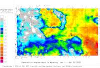 Wyoming base 41 degree-days to date